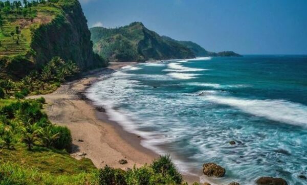 Pantai pecaron kebumen solo situbondo jawa tengah srati indah ayah gombong di denah foto gambar jateng jalan jalur pecarong rute wisata keindahan lokasi letak peta alamat